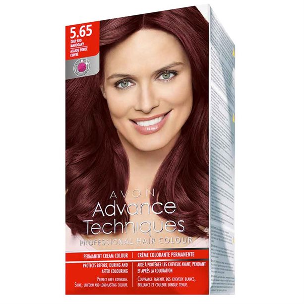 Avon Permanent Hair Dye - Deep Mahogany Red   Deep Mahogany Red -  The Cosmetics Fairy