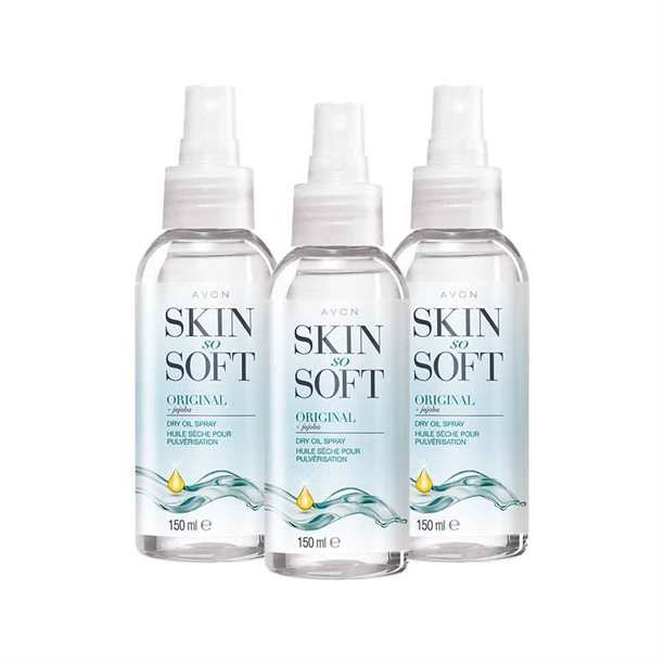 Avon Skin So Soft Original Dry Oil Spray 3Pack The Cosmetics Fairy