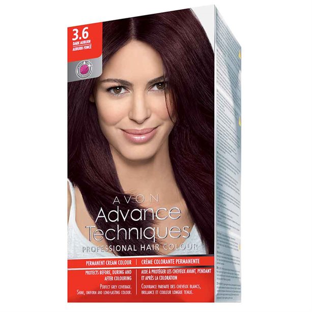 Avon Permanent Hair Dye - Dark Auburn   Dark Auburn - The Cosmetics  Fairy