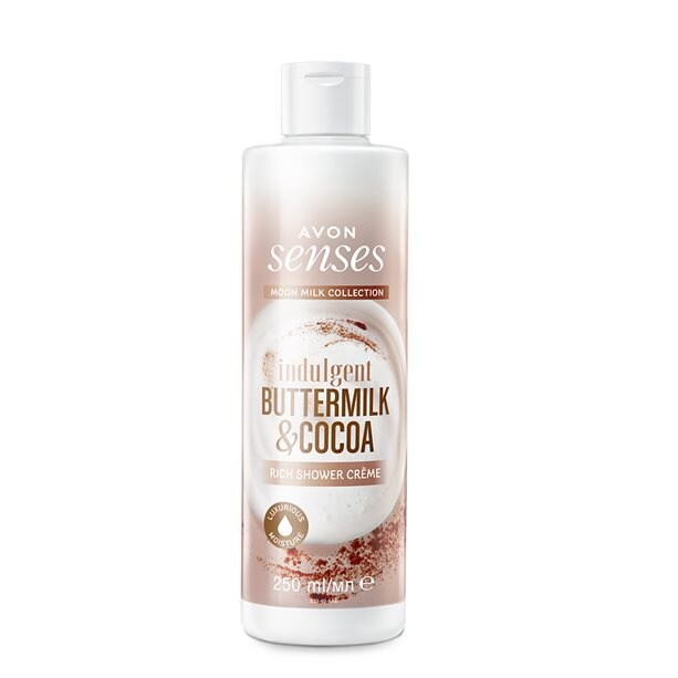 Avon Indulgent Buttermilk And Cocoa Shower Crème 250ml The Cosmetics Fairy