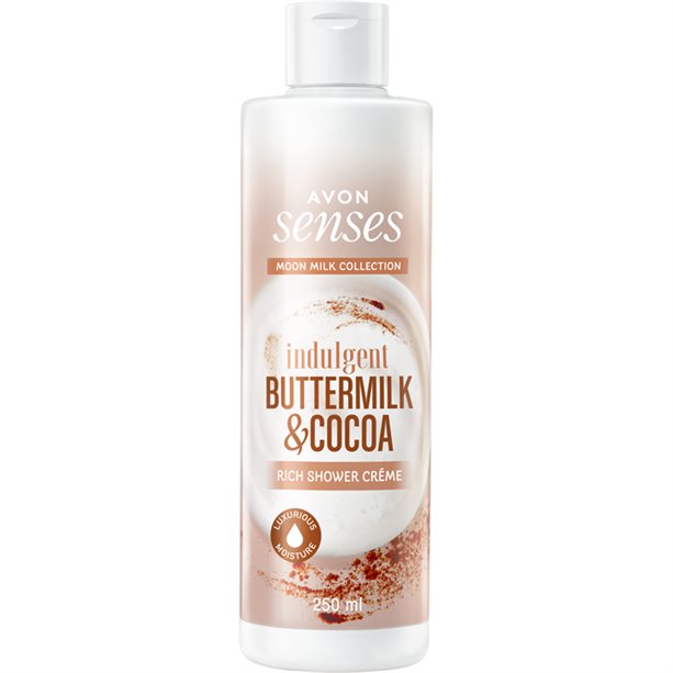 Avon Indulgent Buttermilk And Cocoa Shower Crème 400ml The Cosmetics Fairy