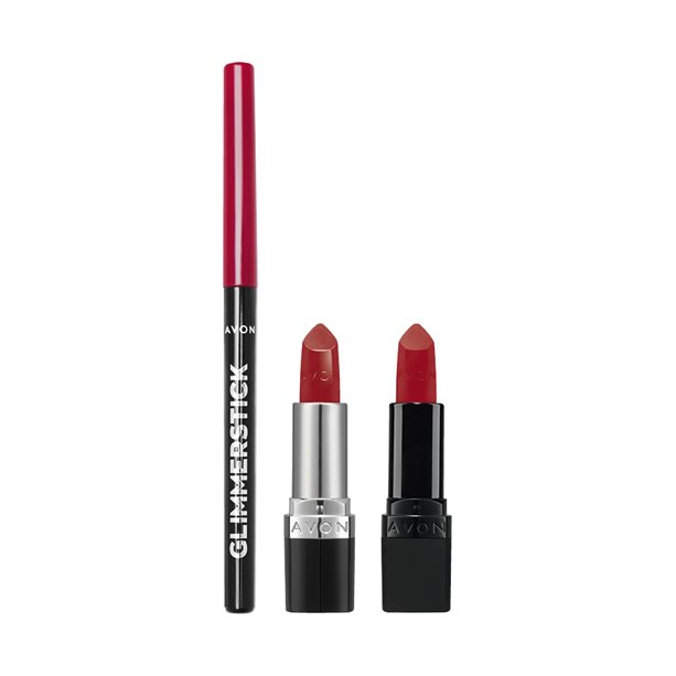 Avon Red Lip Kit Gift Set The Cosmetics Fairy